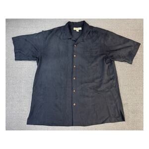 Tommy Bahama Black Casual Button Down Shirt
